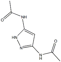 N-[3-(acetylamino)-1H-pyrazol-5-yl]acetamide Structure