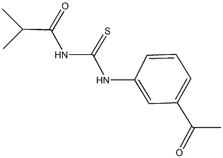 N-(3-acetylphenyl)-N'-isobutyrylthiourea Structure