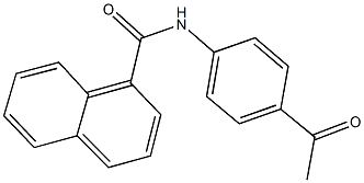 N-(4-acetylphenyl)-1-naphthamide Struktur