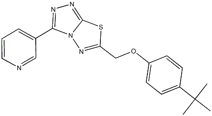 4-tert-butylphenyl [3-(3-pyridinyl)[1,2,4]triazolo[3,4-b][1,3,4]thiadiazol-6-yl]methyl ether
