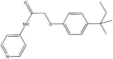 2-(4-tert-pentylphenoxy)-N-(4-pyridinyl)acetamide Structure