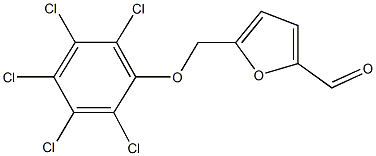 5-[(2,3,4,5,6-pentachlorophenoxy)methyl]-2-furaldehyde Structure