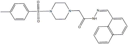  2-{4-[(4-methylphenyl)sulfonyl]-1-piperazinyl}-N'-(1-naphthylmethylene)acetohydrazide