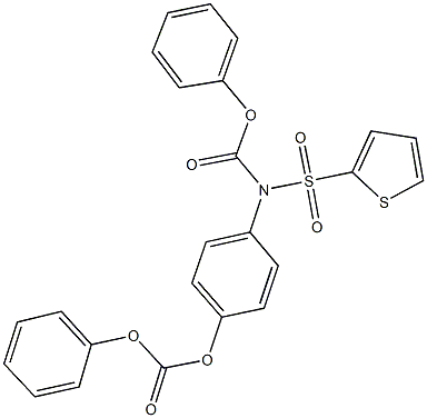 4-[(phenoxycarbonyl)(2-thienylsulfonyl)amino]phenyl phenyl carbonate