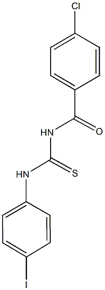 N-(4-chlorobenzoyl)-N'-(4-iodophenyl)thiourea Structure