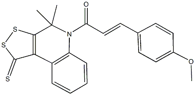 5-[3-(4-methoxyphenyl)acryloyl]-4,4-dimethyl-4,5-dihydro-1H-[1,2]dithiolo[3,4-c]quinoline-1-thione