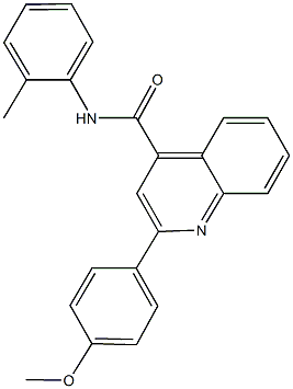 2-(4-methoxyphenyl)-N-(2-methylphenyl)-4-quinolinecarboxamide
