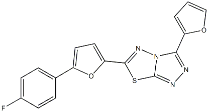 6-[5-(4-fluorophenyl)-2-furyl]-3-(2-furyl)[1,2,4]triazolo[3,4-b][1,3,4]thiadiazole
