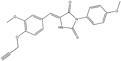 3-(4-methoxyphenyl)-5-[3-methoxy-4-(2-propynyloxy)benzylidene]-2-thioxo-4-imidazolidinone