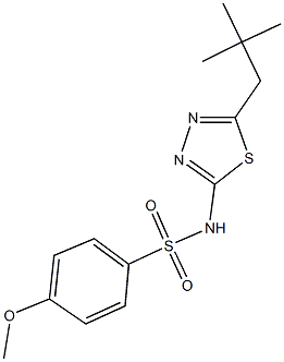 4-methoxy-N-(5-neopentyl-1,3,4-thiadiazol-2-yl)benzenesulfonamide