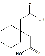 [1-(carboxymethyl)cyclohexyl]acetic acid Struktur
