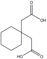 [1-(carboxymethyl)cyclohexyl]acetic acid Structure