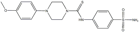 N-[4-(aminosulfonyl)phenyl]-4-(4-methoxyphenyl)-1-piperazinecarbothioamide