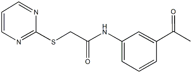 N-(3-acetylphenyl)-2-(2-pyrimidinylsulfanyl)acetamide