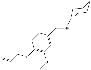 N-[4-(allyloxy)-3-methoxybenzyl]-N-cyclohexylamine 化学構造式