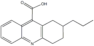 2-propyl-1,2,3,4-tetrahydro-9-acridinecarboxylic acid Structure