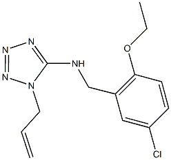 N-(1-allyl-1H-tetraazol-5-yl)-N-(5-chloro-2-ethoxybenzyl)amine Structure