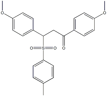 1,3-bis(4-methoxyphenyl)-3-[(4-methylphenyl)sulfonyl]propan-1-one