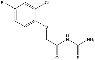  N-[(4-bromo-2-chlorophenoxy)acetyl]thiourea