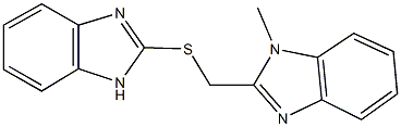 2-[(1H-benzimidazol-2-ylsulfanyl)methyl]-1-methyl-1H-benzimidazole Structure