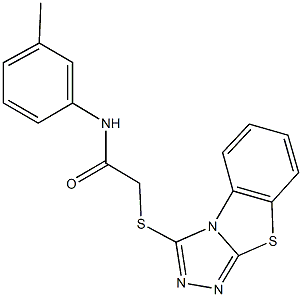 N-(3-methylphenyl)-2-([1,2,4]triazolo[3,4-b][1,3]benzothiazol-3-ylsulfanyl)acetamide