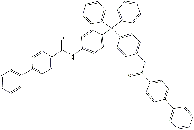 N-[4-(9-{4-[([1,1'-biphenyl]-4-ylcarbonyl)amino]phenyl}-9H-fluoren-9-yl)phenyl][1,1'-biphenyl]-4-carboxamide