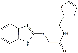 2-(1H-benzimidazol-2-ylsulfanyl)-N-(2-furylmethyl)acetamide