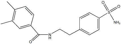 N-{2-[4-(aminosulfonyl)phenyl]ethyl}-3,4-dimethylbenzamide