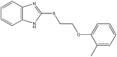 2-(1H-benzimidazol-2-ylsulfanyl)ethyl 2-methylphenyl ether Struktur