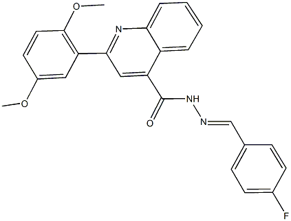 2-(2,5-dimethoxyphenyl)-N'-(4-fluorobenzylidene)-4-quinolinecarbohydrazide