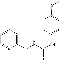  N-(4-methoxyphenyl)-N'-(pyridin-2-ylmethyl)thiourea