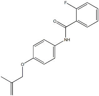 2-fluoro-N-{4-[(2-methyl-2-propenyl)oxy]phenyl}benzamide