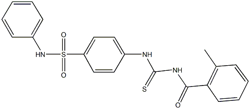 4-({[(2-methylbenzoyl)amino]carbothioyl}amino)-N-phenylbenzenesulfonamide