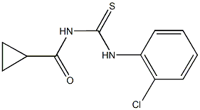 N-(2-chlorophenyl)-N'-(cyclopropylcarbonyl)thiourea Struktur