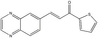 3-(6-quinoxalinyl)-1-(2-thienyl)-2-propen-1-one