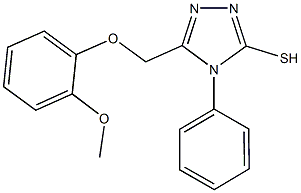 5-[(2-methoxyphenoxy)methyl]-4-phenyl-4H-1,2,4-triazole-3-thiol