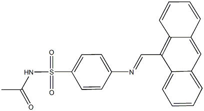 N-acetyl-4-[(9-anthrylmethylene)amino]benzenesulfonamide
