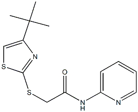 2-[(4-tert-butyl-1,3-thiazol-2-yl)sulfanyl]-N-(2-pyridinyl)acetamide