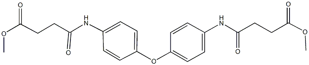  methyl 4-(4-{4-[(4-methoxy-4-oxobutanoyl)amino]phenoxy}anilino)-4-oxobutanoate