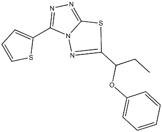 phenyl 1-[3-(2-thienyl)[1,2,4]triazolo[3,4-b][1,3,4]thiadiazol-6-yl]propyl ether