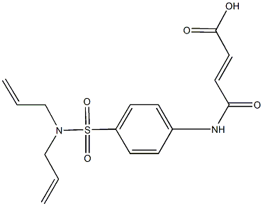 4-{4-[(diallylamino)sulfonyl]anilino}-4-oxo-2-butenoic acid Structure