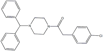 1-benzhydryl-4-[(4-chlorophenyl)acetyl]piperazine