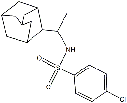 N-[1-(2-adamantyl)ethyl]-4-chlorobenzenesulfonamide Struktur