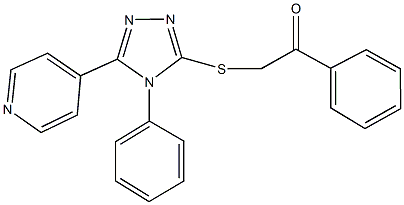 1-phenyl-2-{[4-phenyl-5-(4-pyridinyl)-4H-1,2,4-triazol-3-yl]sulfanyl}ethanone|