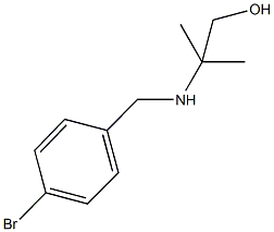 2-[(4-bromobenzyl)amino]-2-methyl-1-propanol Structure