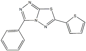 3-phenyl-6-(2-thienyl)[1,2,4]triazolo[3,4-b][1,3,4]thiadiazole Structure