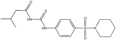 N-(3-methylbutanoyl)-N'-[4-(1-piperidinylsulfonyl)phenyl]thiourea