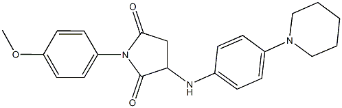 1-(4-methoxyphenyl)-3-[4-(1-piperidinyl)anilino]-2,5-pyrrolidinedione