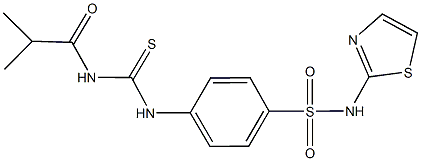 4-{[(isobutyrylamino)carbothioyl]amino}-N-(1,3-thiazol-2-yl)benzenesulfonamide Struktur