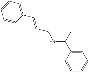 3-phenyl-N-(1-phenylethyl)-2-propen-1-amine Struktur